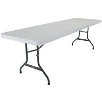 Lifetime Products 2980 Commercial, Rectangular Folding Table, 8 Seating, Gray/White