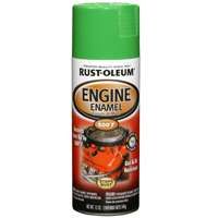 RUST-OLEUM AUTOMOTIVE 248951 Engine Enamel Spray Paint, Grabber Green, 12 oz Aerosol Can