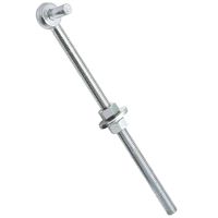 HOOK BOLT STEEL 5/8X12IN ZINC