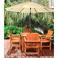 Seasonal Trends Market Crank Umbrella, 55.1 In L X 5-1/21 In W X 5-1/21 In H, Taupe