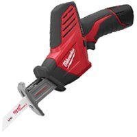 Milwaukee 2420-21 Reciprocating Saw Kit, 12 V Battery, Lithium-Ion Battery, 1/2 in L Stroke, Black/Red