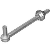 HOOK BOLT STEEL 3/4X12IN ZINC