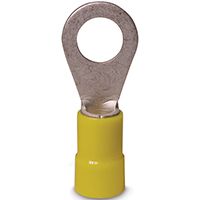 GB 20-106 Ring Terminal, 600 V, 12 to 10 AWG, Vinyl Insulation, Yellow