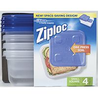 CONTAINER SQUARE ZIPLOC 24OZ