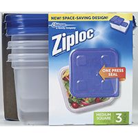 CONTAINER SQUARE ZIPLOC 32OZ