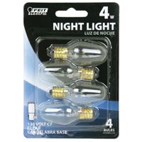 BULB NLGT CLEAR CNDL C7 4W PK4