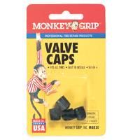 VALVE CAP BLACK PLASTIC