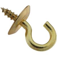 HOOK CUP SOLID BRASS 1/2IN