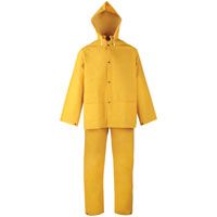 RAINSUIT PVC/POLY 3PC YLW MED