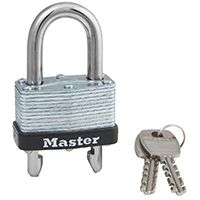 Master Lock 510D Padlock, 1-3/4 in W Body, Steel