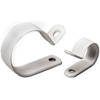 GB PPC-1550 Cable Clamp, 1/2 in Dia Max Bundle, Plastic, White