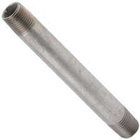 Worldwide Sourcing Standard Pipe Nipple, 3/4 In, Threaded, 2-1/2 In L, Steel, Galvanized