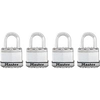 Master Lock Magnum M1XQ Keyed Padlock, 1-3/4 in W Body, 1 in H Shackle, Stainless Steel
