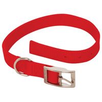 COLLAR NYLON 2PLY RED 1X22IN