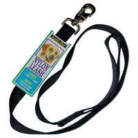 LEASHES SGL NYL BLK 1INX4FT