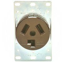 RECEPTACLE PWR FLUSH 3P/3W 30A