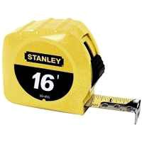 STANLEY 30-495 Measuring Tape, 16 ft L x 3/4 in W Blade, Steel Blade, Yellow