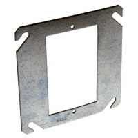 COVER BOX SQ STEEL FLAT 1G 4IN