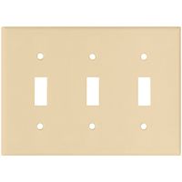 WALLPLATE 3 GANG IVORY DCRTV