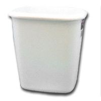 WASTEBASKET VANITY WHT 14.4QT