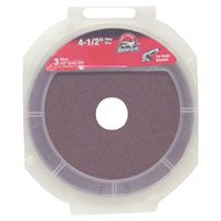 4-1/2 FIBER DISC 50GRIT 3PK