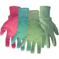 GLOVE LADIES JERSEY PVC DOTS L