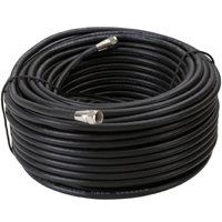 CABLE COAX RG6/F CONN100FT BLK