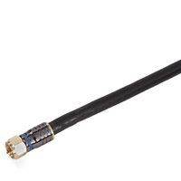 CABLE COAX RG6 QUAD 3FT BLACK