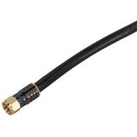 CABLE COAX RG6 QUAD 6FT BLACK