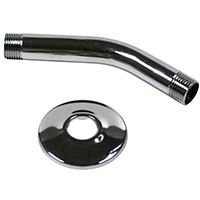 SHOWER ARM-FLANGE CHROME 6IN