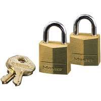 PADLOCK BRS KA VRTCLR 7/16IN