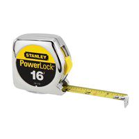 STANLEY 33-116 Measuring Tape, 16 ft L x 3/4 in W Blade, Steel Blade, Chrome