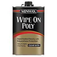 Minwax 60910000 Wipe-On Poly Paint, Clear, 1 qt Can