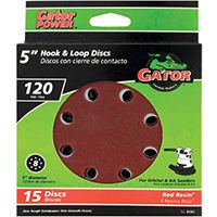 5IN 120GRIT 8HOLE HK/LOOP 15PK