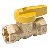 B & K ProLine 110-522HC Gas Ball Valve, 3/8 in FPT, Brass