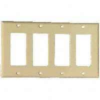 WALL PLATE ROCKER 4GANG IVY