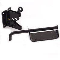 LATCH GATE HD STEEL 8IN BLACK