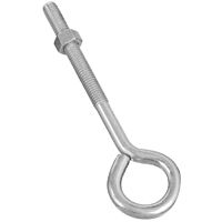 National Hardware N221-283 Eye Bolt, 3/8-16 Thread, 3 in L Thread, 1 in ID Dia Eye, Steel, Zinc