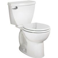 American Standard Cadet 3 Series 2880.128ST.020 Flush Toilet, 15 in H Rim, Vitreous China, White
