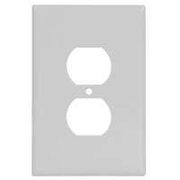 WALLPLATE 1 GANG DPX WHT 1/PK