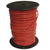 Southwire 6RED-STRX500 Stranded Building Wire, 6 AWG, 500 ft L, Red Nylon Sheath