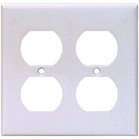 WALL PLATE 2GNG DPLX RECPT WHT