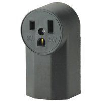 Eaton Cooper Wiring 1252 Power Receptacle, 50 A, Black