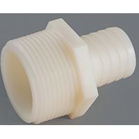 Anderson Metals 53701-0402 Hose Adapter, 1/8 in Barb, 1/4 in MIP, Nylon