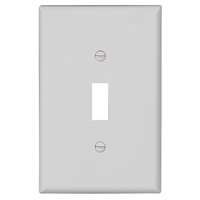 WALL PLATE 1GANG TGL MID WHITE