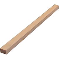 ALEXANDRIA Moulding 0W254-20096C1 Primed, Square Parting Stop Molding, 8 ft L, 3/4 in W, 1/2 in Thick, Pine