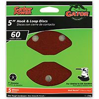 5IN 60GRIT 5HOLE HK/LOOP 5PK