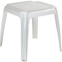 TABLE SIDE RES STACKABLE WHITE