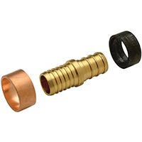COUPLER PEX BRS-TO-POLY 1/2IN