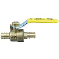 VALVE BALL PEX 1/2 INCH BRASS